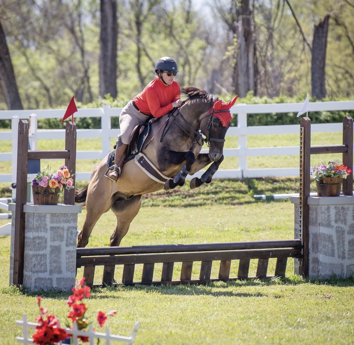 Rider jumping at LNJ Ranch